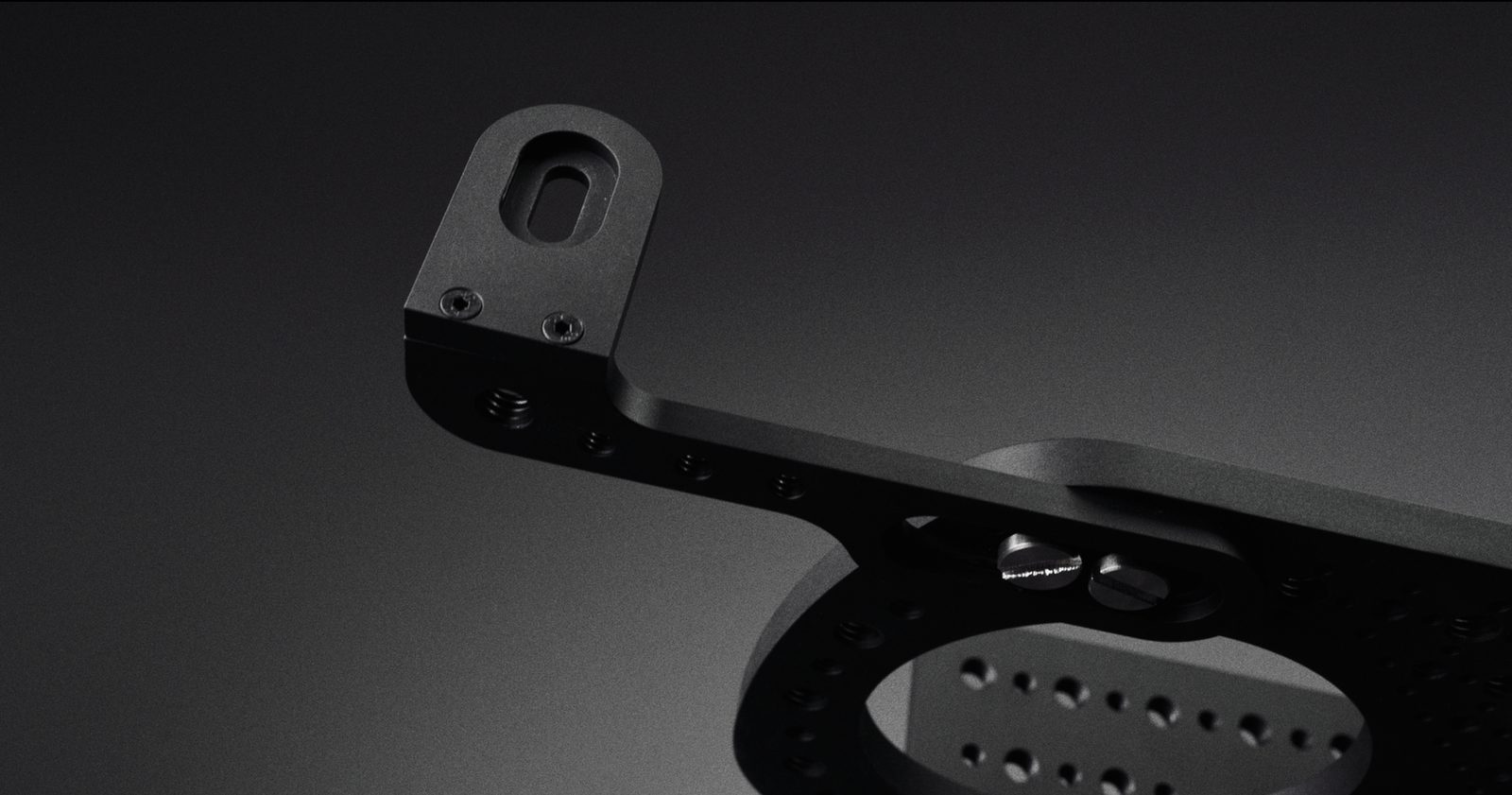 The Video Tap Strap from above, showing the clamp end and its set screws